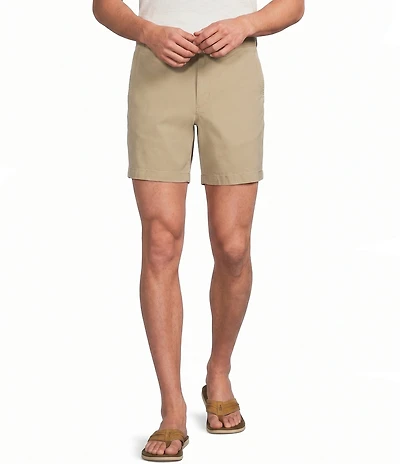 Tommy Bahama Boracay Island Chino Flat-Front 7#double; Inseam Shorts