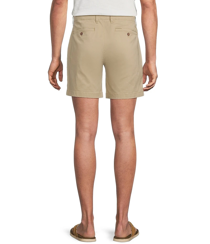 Tommy Bahama Boracay Island Chino Flat-Front 7#double; Inseam Shorts