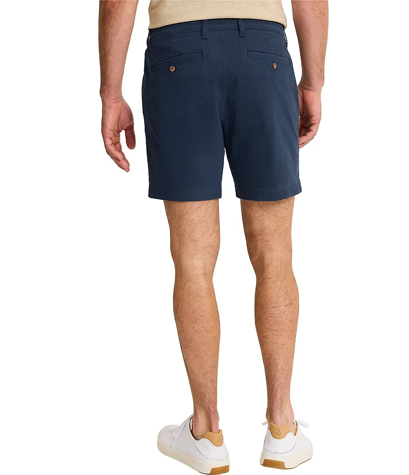 Tommy Bahama Boracay Island Chino Flat-Front 7#double; Inseam Shorts