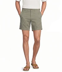 Tommy Bahama Boracay Island Chino Flat-Front 7#double; Inseam Shorts