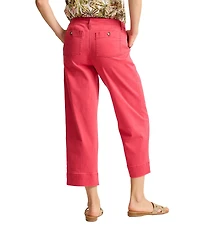 Tommy Bahama Boracay Stretch Sateen Cropped Wide Leg Pocketed Field Pants