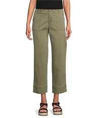 Tommy Bahama Boracay Stretch Sateen Cropped Wide Leg Pocketed Field Pants