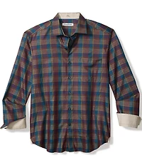 Tommy Bahama Bordeaux Plaid Long Sleeve Woven Shirt