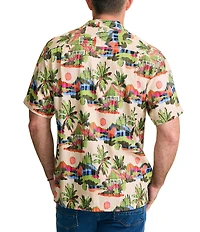 Tommy Bahama Cabana Skies Short Sleeve Woven Camp Shirt