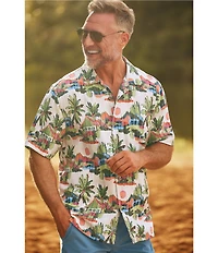 Tommy Bahama Cabana Skies Short Sleeve Woven Camp Shirt