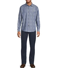 Tommy Bahama Cabrera Stripe Long Sleeve Woven Shirt