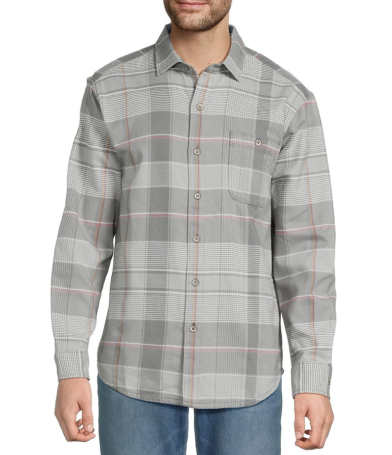 Tommy Bahama Canyon Beach Pebble Cay Plaid Long Sleeve Shirt