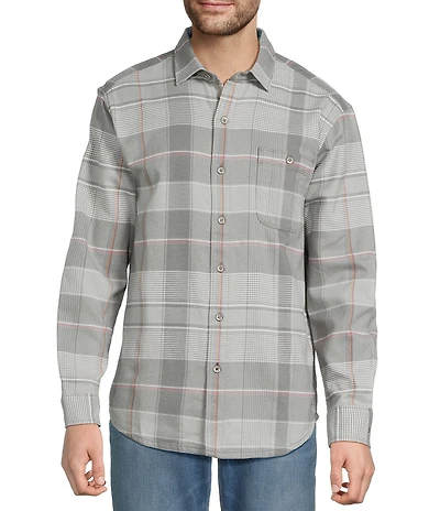 Tommy Bahama Canyon Beach Pebble Cay Plaid Long Sleeve Shirt