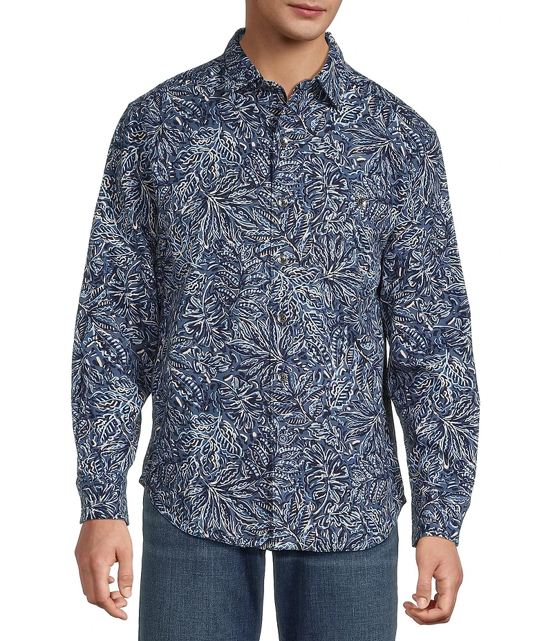 Tommy Bahama Canyon Beach Petina Palms Long Sleeve Woven Shirt