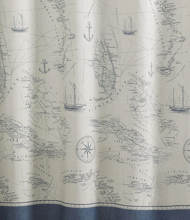 Tommy Bahama Caribbean Sea Shower Curtain