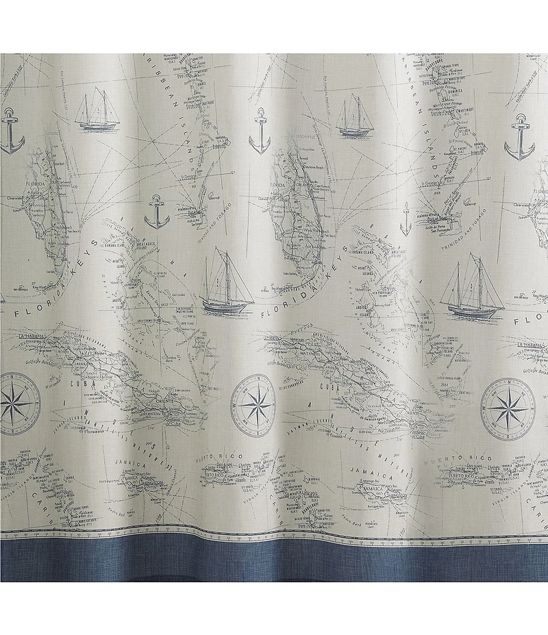 Tommy Bahama Caribbean Sea Shower Curtain