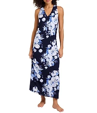 Tommy Bahama Carmela Floral Garden V-Neck Sleeveless A-Line Maxi Dress