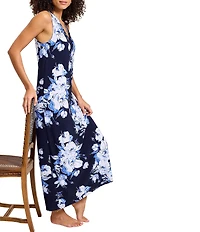 Tommy Bahama Carmela Floral Garden V-Neck Sleeveless A-Line Maxi Dress