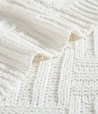 Tommy Bahama Chain Basket Knit Throw Blanket