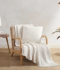 Tommy Bahama Chain Basket Knit Throw Blanket