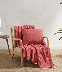 Tommy Bahama Chain Basket Knit Square Decorative Pillow