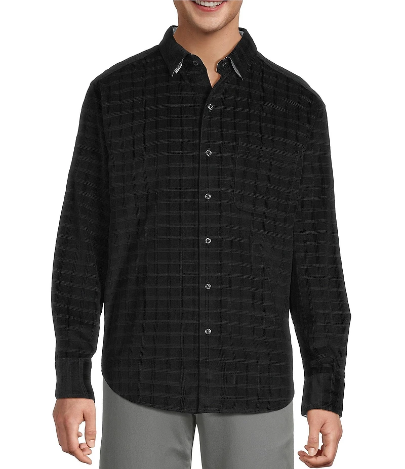 Tommy Bahama Check Island Cord Long Sleeve Woven Shirt
