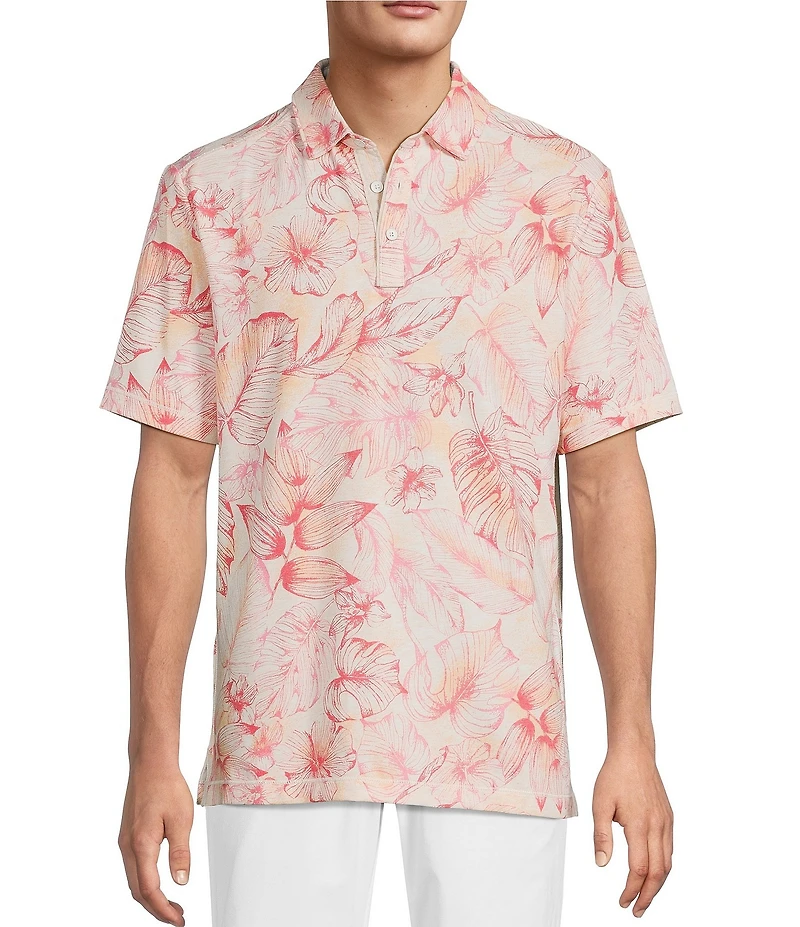 Tommy Bahama Coasta Vera Frond Escape Short Sleeve Polo Shirt