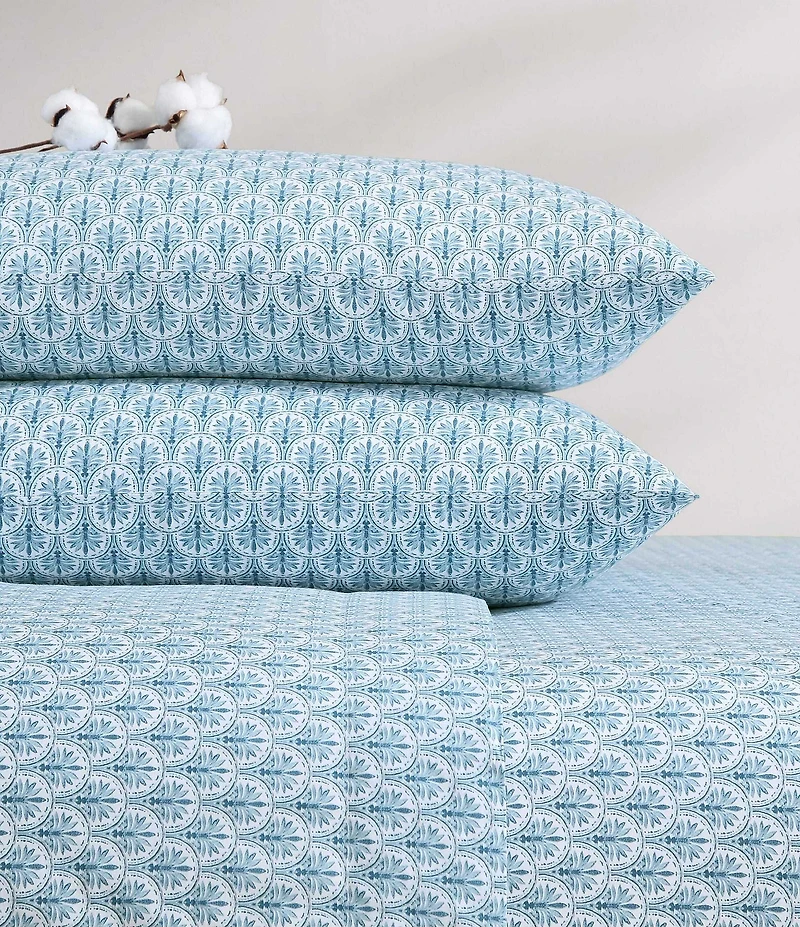 Tommy Bahama Coastal Batik Printed Cotton Sheet Set