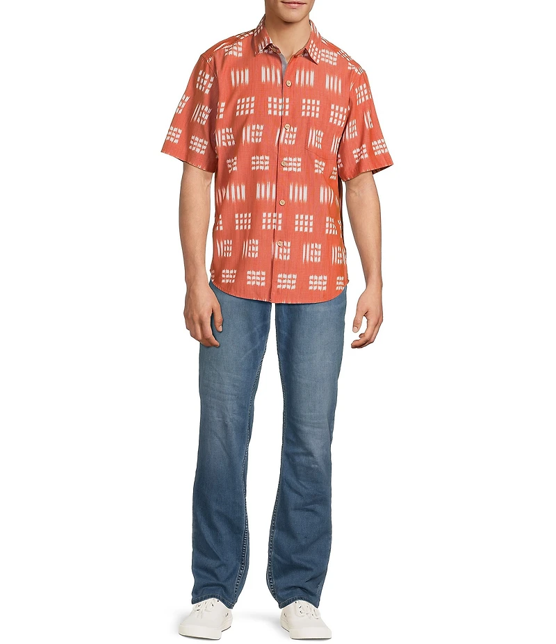 Tommy Bahama Coastal Ease Aqua Kay Short Sleeve Woven Shirt
