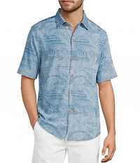 Tommy Bahama Coastal Ease Azul Falls Short Sleeve Woven Shirt