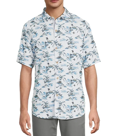 Tommy Bahama Coastal Ease Beachfront Paradise Short Sleeve Woven Shirt