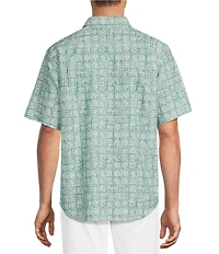Tommy Bahama Coastal Ease Carrico Tiles Short Sleeve Woven Shirt