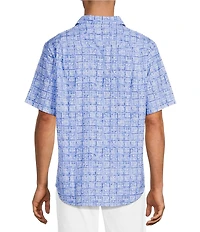 Tommy Bahama Coastal Ease Carrico Tiles Short Sleeve Woven Shirt