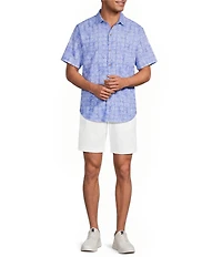 Tommy Bahama Coastal Ease Carrico Tiles Short Sleeve Woven Shirt