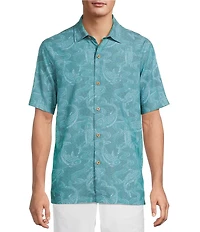 Tommy Bahama Coastal Ease Feeling Koi-Ful Short Sleeve Woven Shirt