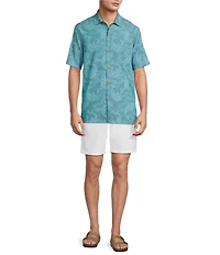 Tommy Bahama Coastal Ease Feeling Koi-Ful Short Sleeve Woven Shirt