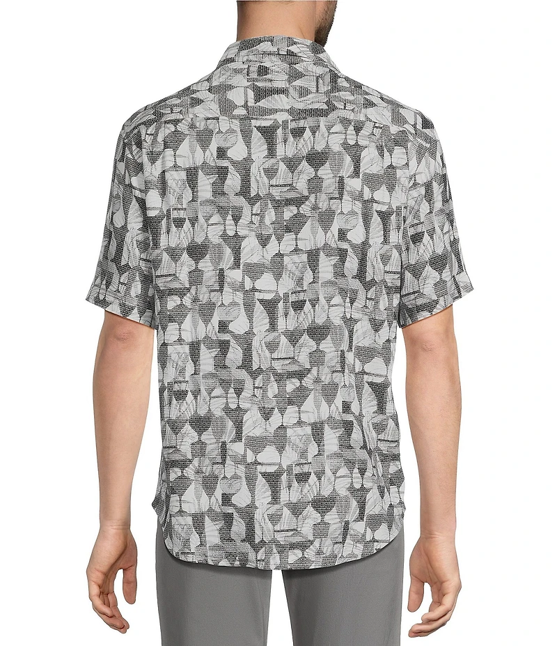 Tommy Bahama Coastal Ease Fizz and Fronds Short Sleeve Woven Shirt