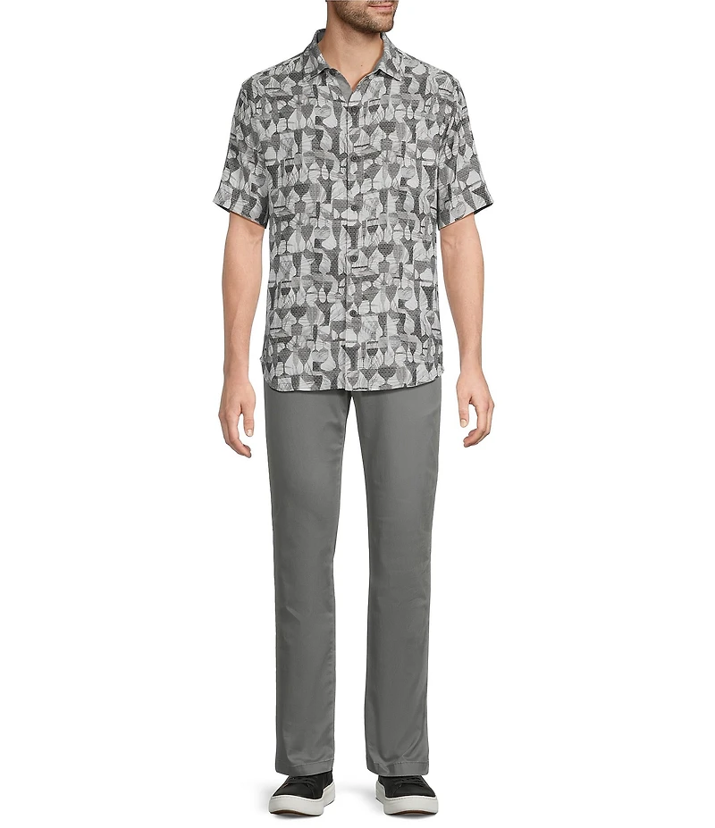 Tommy Bahama Coastal Ease Fizz and Fronds Short Sleeve Woven Shirt