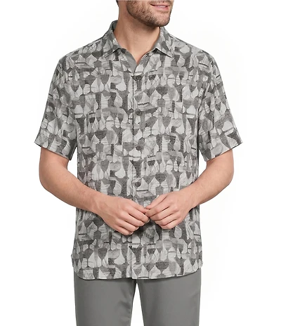 Tommy Bahama Coastal Ease Fizz and Fronds Short Sleeve Woven Shirt
