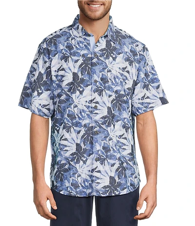 Tommy Bahama Coastal Ease Frond Drift Tropical Short Sleeve Woven Camp Shirt