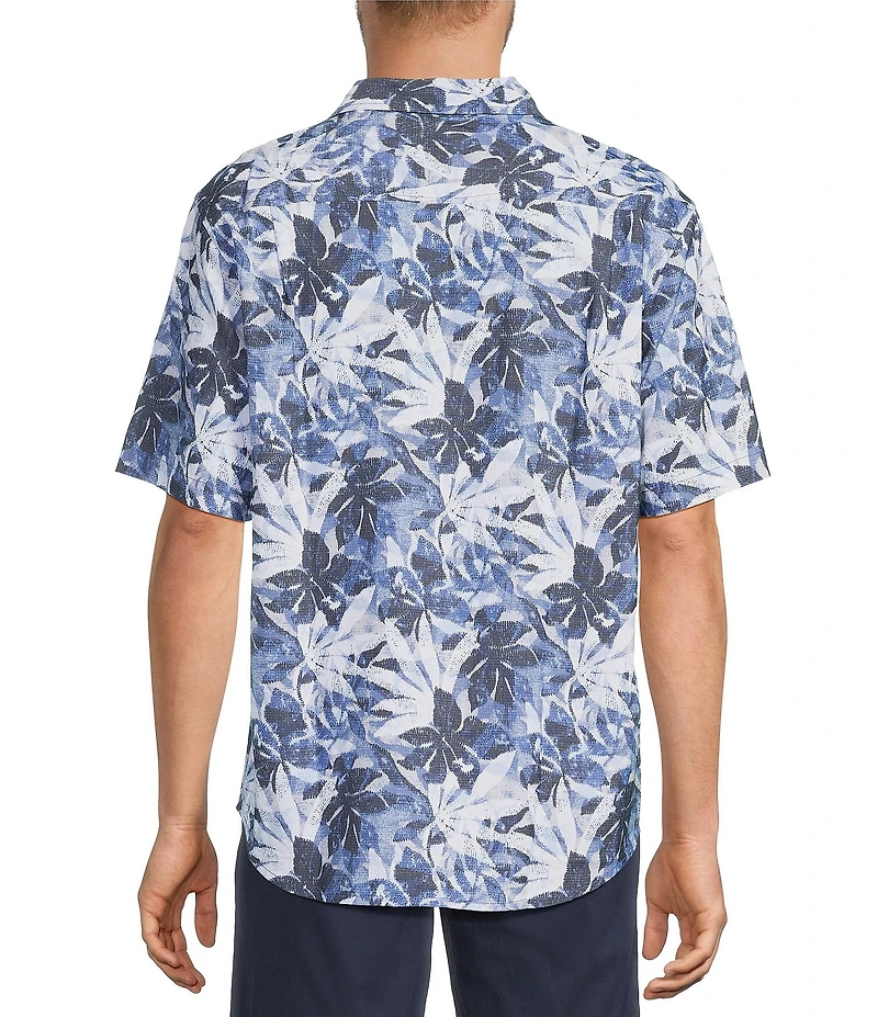 Tommy Bahama Coastal Ease Frond Drift Tropical Short Sleeve Woven Camp Shirt