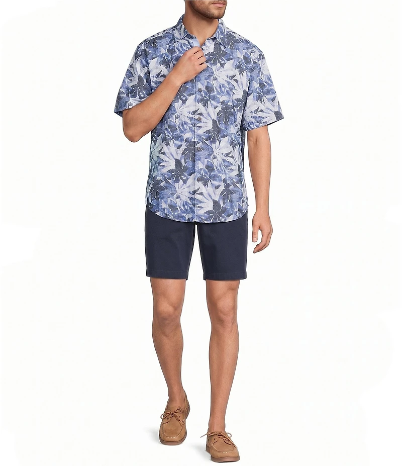 Tommy Bahama Coastal Ease Frond Drift Tropical Short Sleeve Woven Camp Shirt