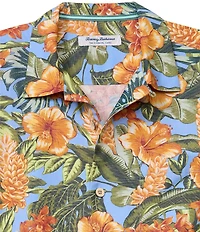 Tommy Bahama Coastal Ease Golden Gardens Tropical Short Sleeve Woven Camp Shirt