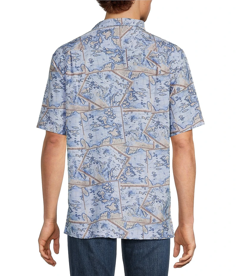 Tommy Bahama Coastal Ease Isle Explorer Short Sleeve Woven Camp Shirt
