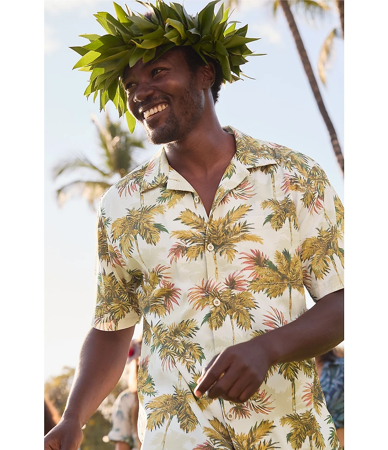 Tommy Bahama Coastal Ease Palm Voyage Short Sleeve Woven Camp Shirt