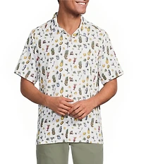 Tommy Bahama Coastal Ease Shake And Sip Short Sleeve Woven Camp Shirt