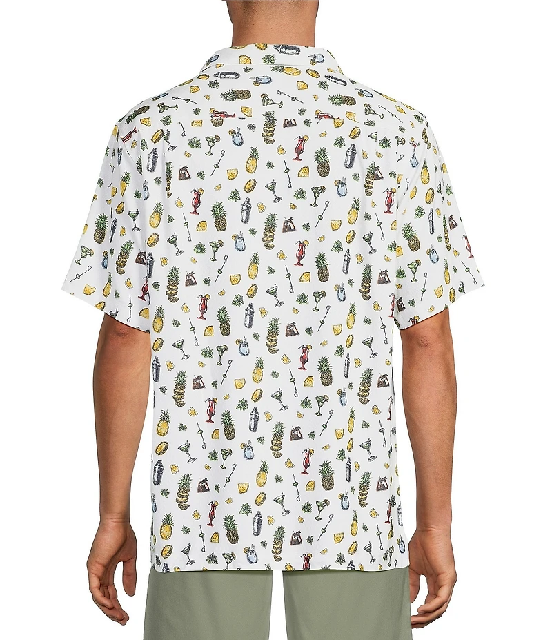 Tommy Bahama Coastal Ease Shake And Sip Short Sleeve Woven Camp Shirt
