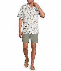 Tommy Bahama Coastal Ease Shake And Sip Short Sleeve Woven Camp Shirt