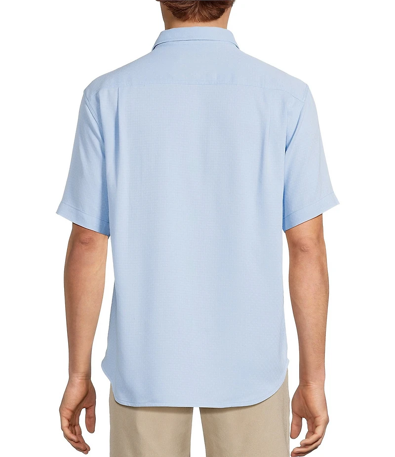 Tommy Bahama Coastal Ease Shoreline Check Short Sleeve Woven Camp Shirt