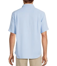 Tommy Bahama Coastal Ease Shoreline Check Short Sleeve Woven Camp Shirt