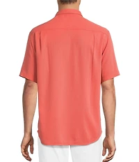 Tommy Bahama Coastal Ease Shoreline Check Short Sleeve Woven Camp Shirt