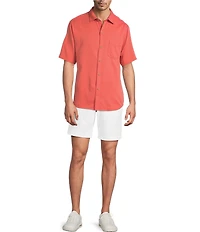 Tommy Bahama Coastal Ease Shoreline Check Short Sleeve Woven Camp Shirt