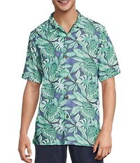 Tommy Bahama Coastal Ease Tropic Fringe Short Sleeve Woven Camp Shirt