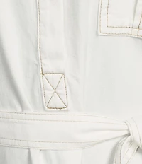 Tommy Bahama Coastal Twill Short Sleeve Button Front Shirt Dress