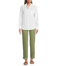Tommy Bahama Coastalina Linen Relaxed Button Front Top